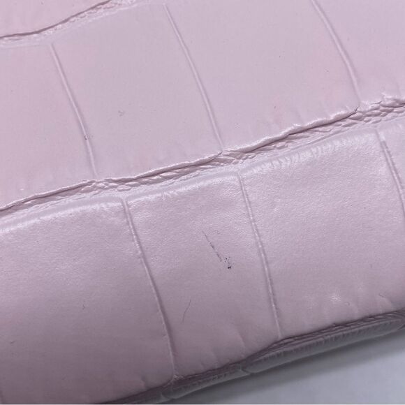 Alexander McQueen Croc Embossed Leather Mini Satchel Pink - Picture 9 of 11